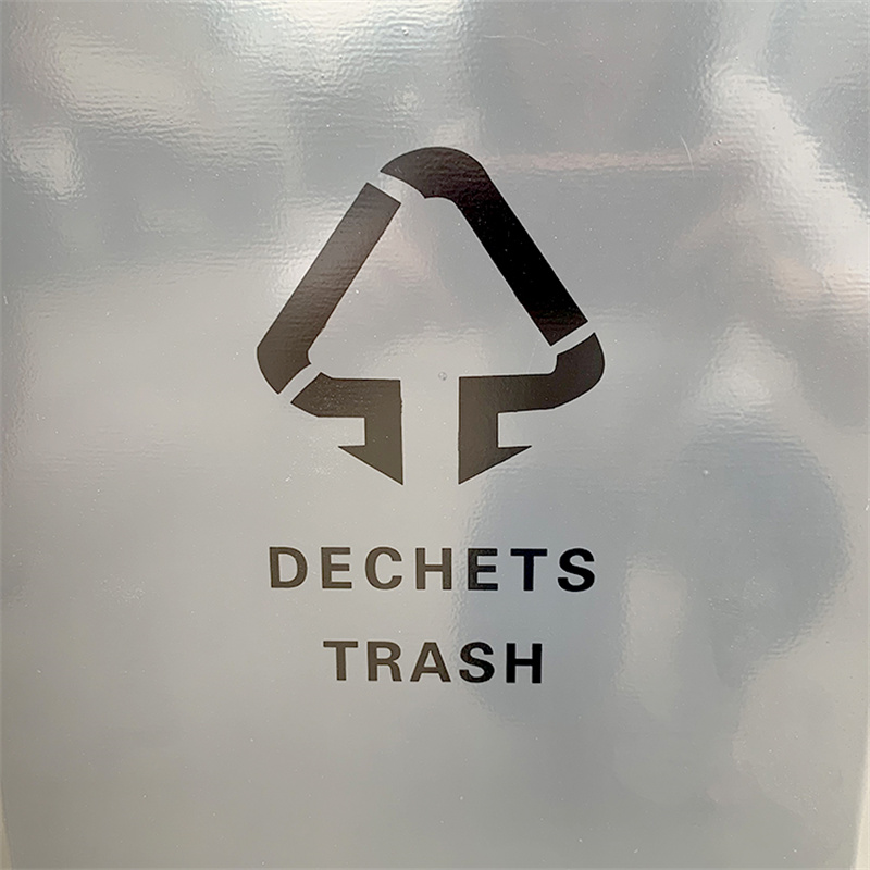 Ubran Large Trash Recycle Bins 3 Compartment Classified Metal Street Park Waste bin 5