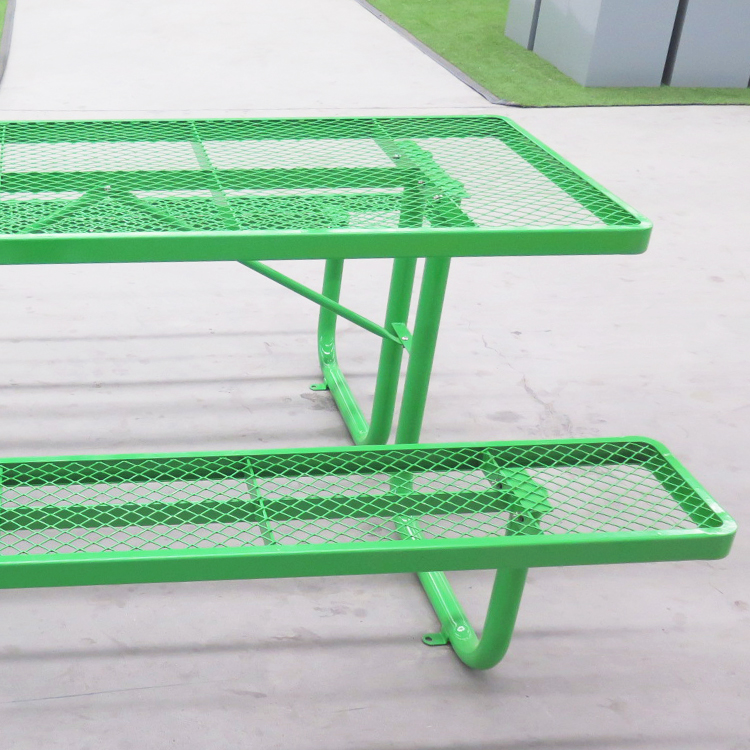 ХПИЦ35 6' правоугаони преносни стол за пикник који се може продужити челична термопластична реклама (3)