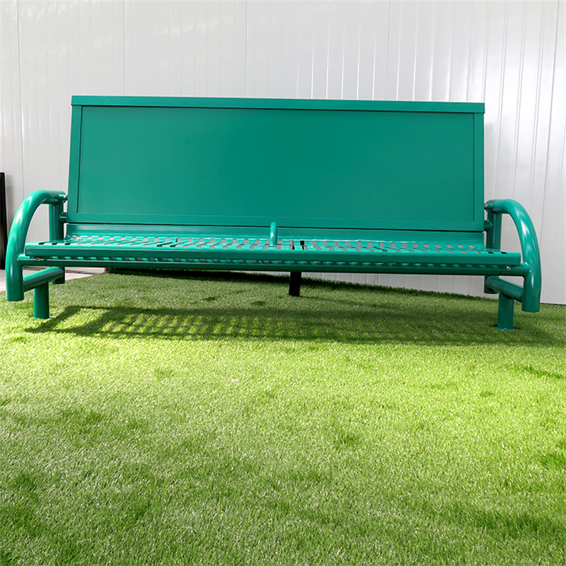 Factory Wholesale Ad Benches Public Street Green Bus Bench Advertising 
