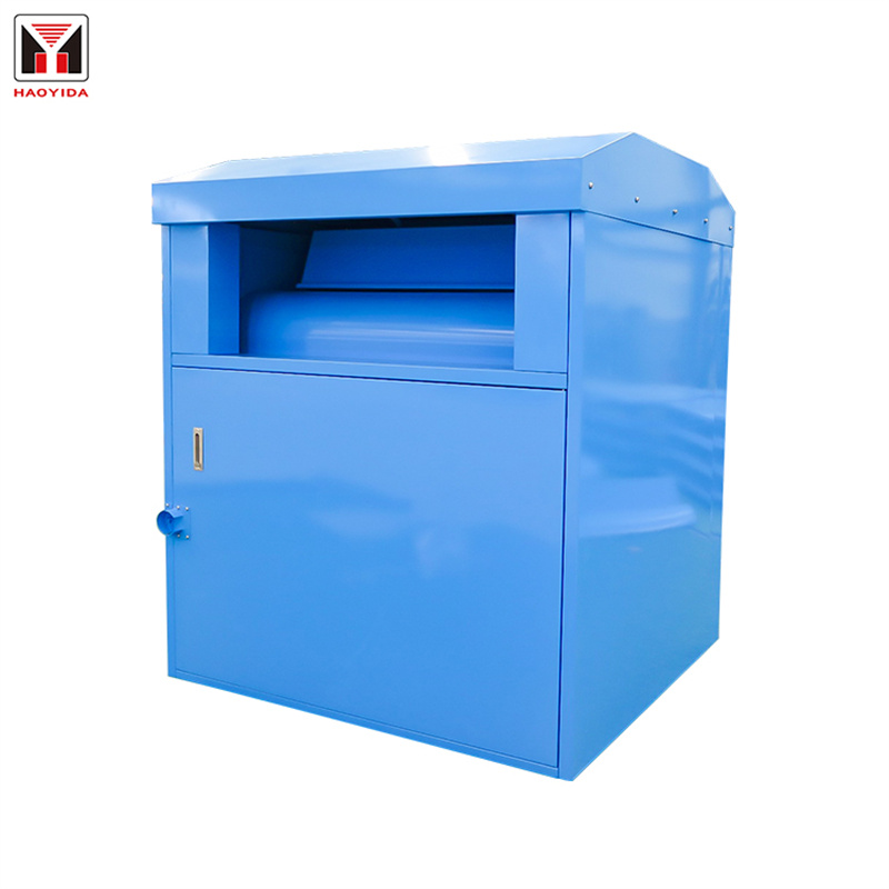 Wholesale Large Capacity Clothes Collection Bins Metal Clothing Donation Drop Off Box 11
