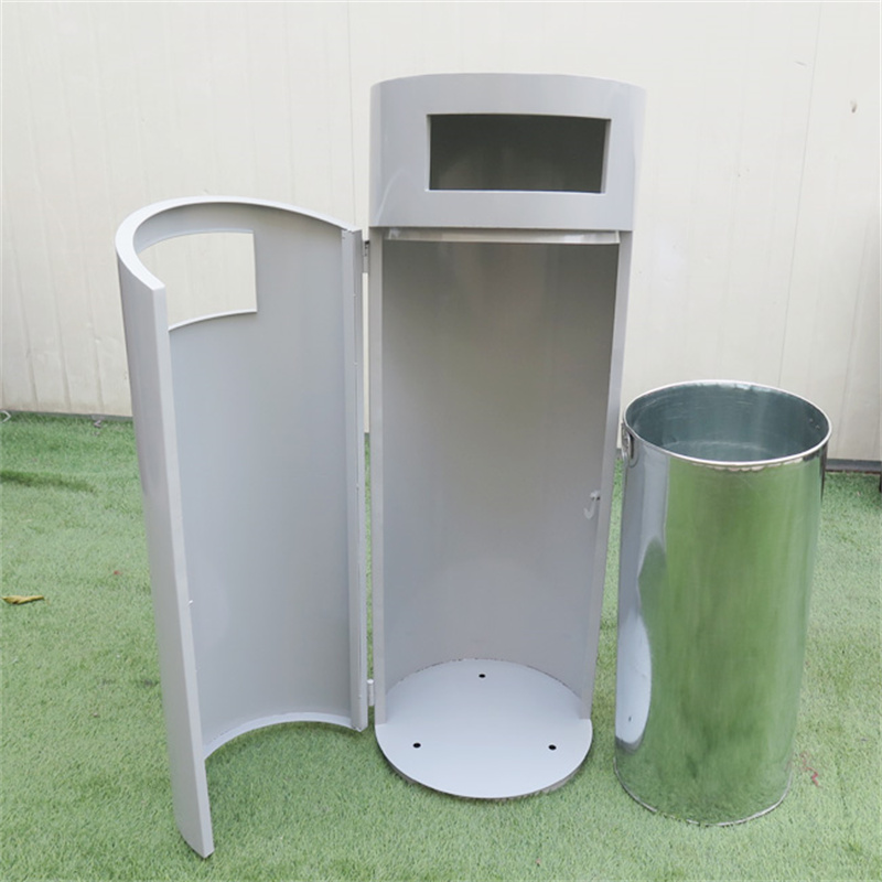 Contemporary Design Steel Litter bin For Park Street Manufacturer 3
