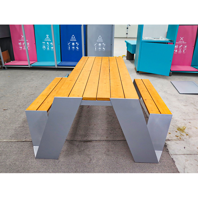 Modern Design Commercial Picnic Table Outdoor Urban Street Furniture  (5)