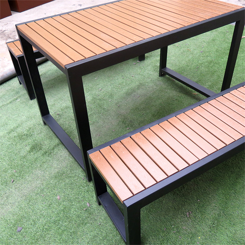 Wholesale Outside Street Commercial Plastic Wood Outdoor Table Manufacturer 3