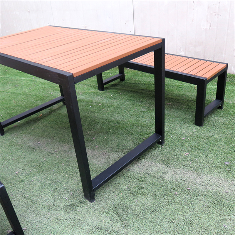 Wholesale Outside Street Commercial Plastic Wood Outdoor Table Manufacturer 2