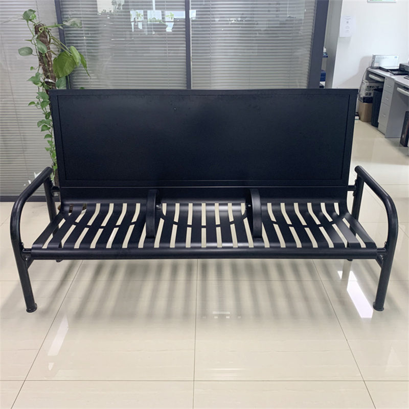 Wholesale 2.0 m Commercial Advertising Bench Seat With Armrest 1