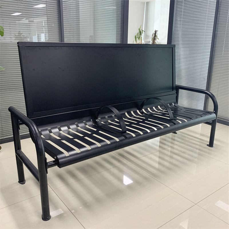Wholesale 2.0 m Commercial Advertising Bench Seat With Armrest 