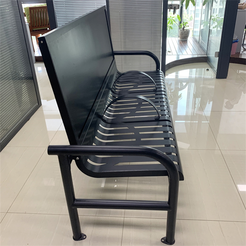 Wholesale 2.0 m Commercial Advertising Bench Seat With Armrest 2