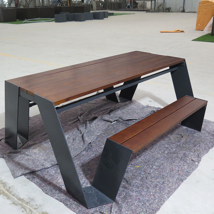 Modern Design Commercial Picnic Table Outdoor Urban Street Furniture  (16)