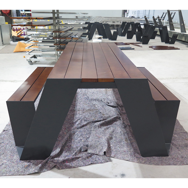 Modern Design Commercial Picnic Table Outdoor Urban Street Furniture  (7)